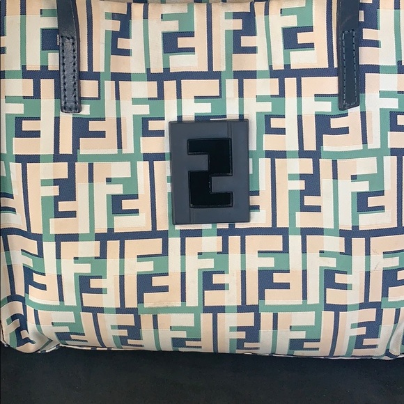 FENDI MULTI-COLOR ZUCCA TOTE - Picture 4 of 8